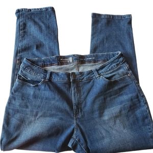 LEE Plus Curvy Fit Straight Leg Denim Jean Pants Plus Size 18W